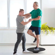 Wobble Balance Board Yoga Swing Balance Board Non-Slip Balance Exerciser for Core Training Body Exercise Black &