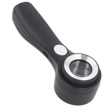 Magnifying Glass Handheld 60X Illuminated Magnifier USB Rechargeable LED Magnifying Glass for Outdoor Exploration