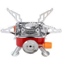 Portable Burner Camping Foldable Burner with Ignition Device for Backpacking Camping Hiking Picnic Outdoor Gas Tank