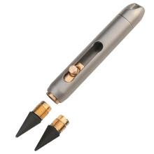 Titanium Alloy Eternal Pencil Needn'T Shave Erasable Pencil Key Pendant Pocket Pen Emergency Writing 2 Pen Tips