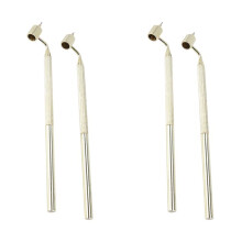4x Schräger Feine Linie Gemälde Stift PräZision Drücken Nach Oben Stift für Stein Schläge und Kratzer Reparatur Künstler Bedarf 0,5+0,7 mm