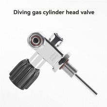 Válvula de Mergulho de Alta Pressão de Metal M18x1.5 3500 Psi Válvula de Tanque de Mergulho Acessórios de Mergulho