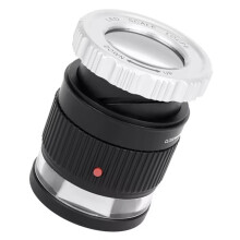 30X Adjustable Magnification Magnifier Metal Cylinder Mirror with Scale Small Reading Mirror Jewelry Magnifier