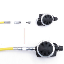 Scuba Diving Adapter Male and Female 9/16 to BCD Standard Connectors Diving Part for Regulator Medium Pressure Hoses