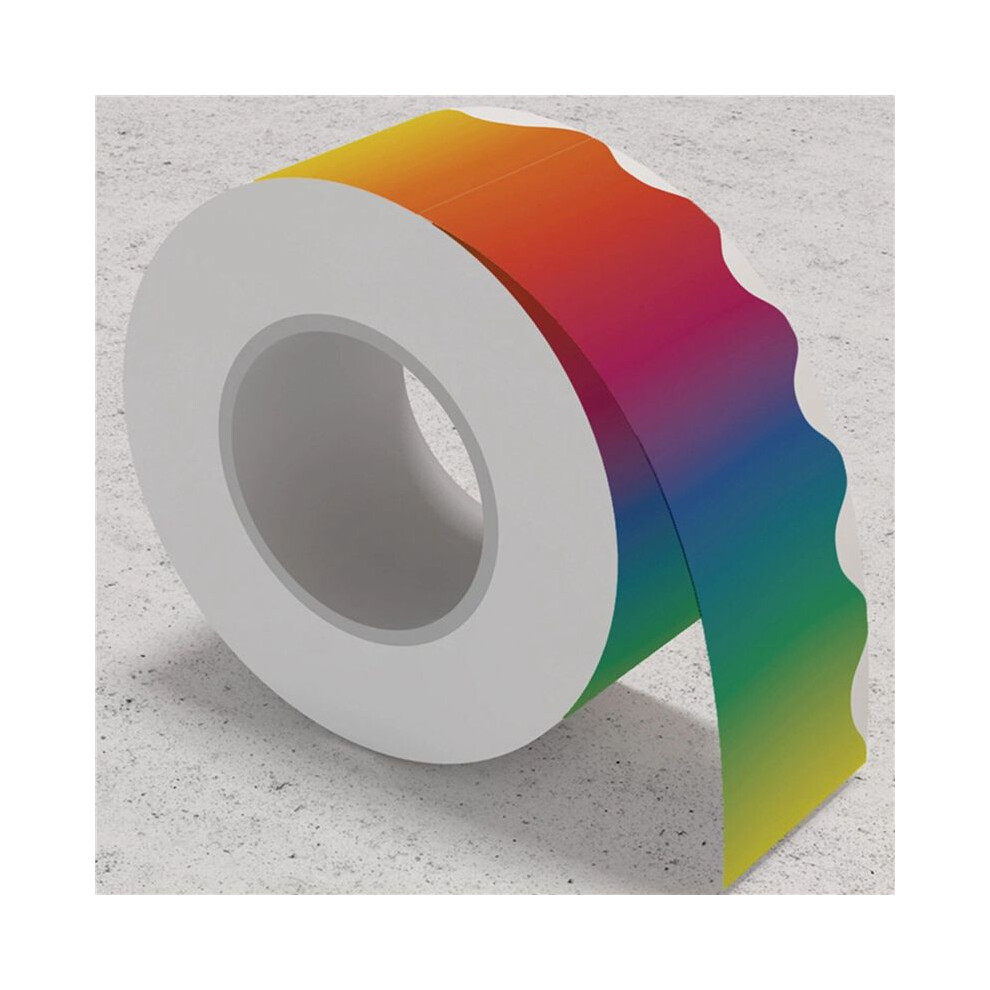 2X Rainbow Bulletin Board Stickers Colorful Straight Bulletin Border Trim Border Trim For Classroom Chalkboard 4713332827516