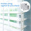 12 Pieces Blind Brackets 2 Inch Low Profile Box Mounting Bracket for Headrail (White) 2