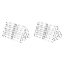 20 Pcs Acrylic Pen Boxes Clear Ballpoint Pen Case Pencil Gift Box Pen Storage Container Hexagon Single for School Office