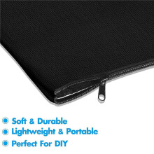 60 Pcs Black Blank Canvas Bag 8.3X4.7in Stationery Storage Zipper Bag DIY Graffiti Pencil Case DIY Gift Bag