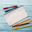 3X Canvas Zip-Väskor Canvas Pencil Pouch Canvas Makeup-Väskor Blank Canvas Pennfodral DIY -Väskor Kosmetisk PåSe Makeup-Väska 5