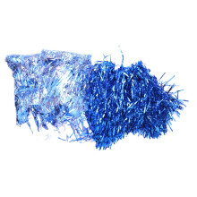 72 Stück Cheerleading Pom Poms Metallfolie Cheer Pom Poms mit Kunststoffgriff für Erwachsene Kinder Cheerleader Party Blau