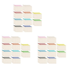 120 Pcs Canvas Zipper Bags Pencil Pouch Makeup Bags Blank Canvas Pencil Case Cosmetic Bag for Travel DIY School(S)