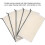 3X Canvas Zip-Väskor Canvas Pencil Pouch Canvas Makeup-Väskor Blank Canvas Pennfodral DIY -Väskor Kosmetisk PåSe Makeup-Väska 3