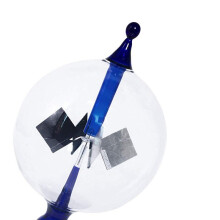 2X Azul Energia Solar Radiômetro Luz Solar Energia Crookes Girando Palhetas Moinho de Vento Presente DecoraçãO de Mesa para Casa