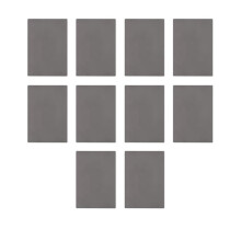 10X Stempel Bogen Blatt für Gravur Maschine mit A4 Größe 2,3 mm (Dunkelgrau)