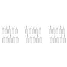 30 Pièces 30Ml en Plastique Applicateur à Pointe Compressible Flacon Compte-Gouttes Rechargeable avec Bouchons à Aiguille pour Colle Bricolage