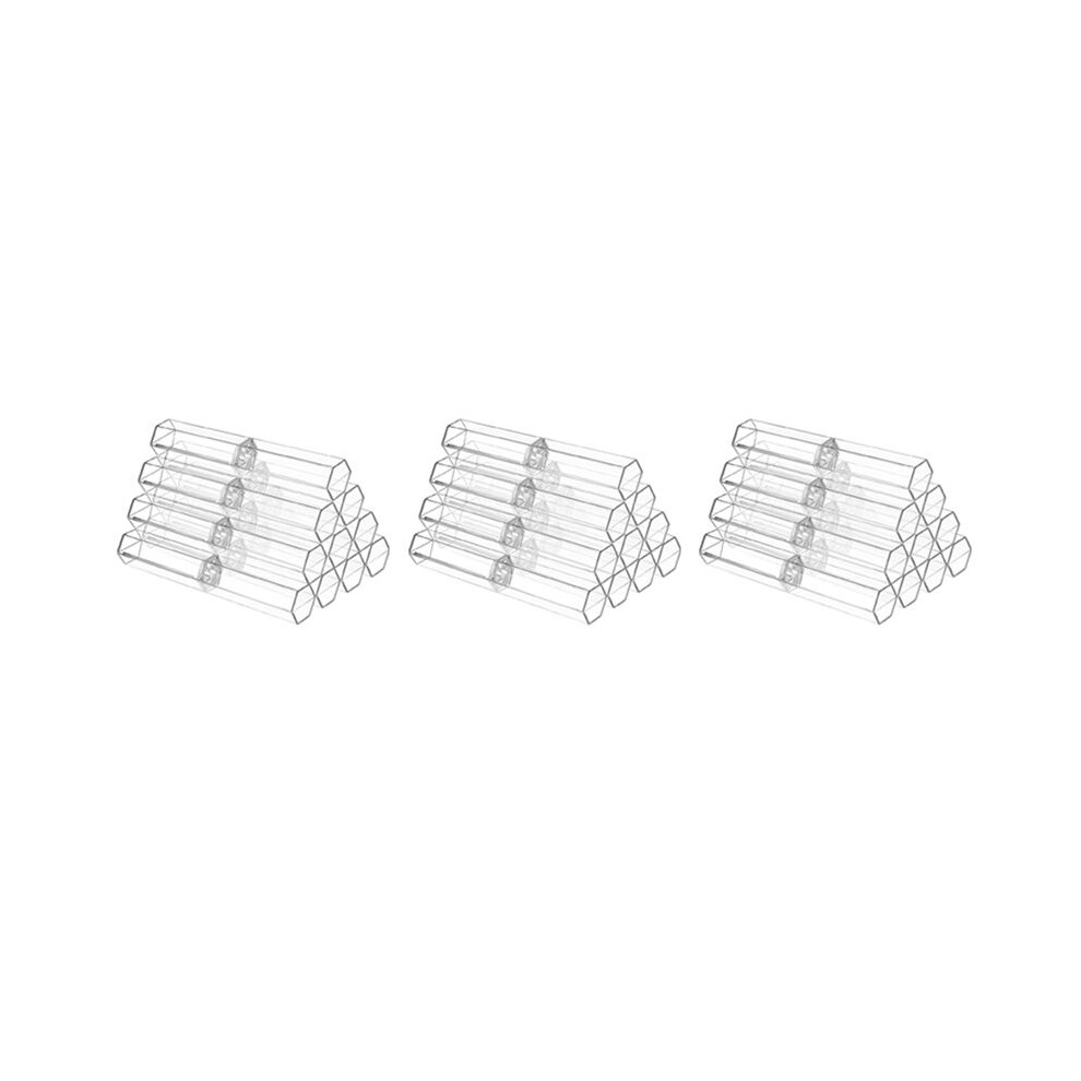 30 Pcs Acrylic Pen Boxes Clear Ballpoint Pen Case Pencil Gift Box Pen Storage Container Hexagon Single For School Office 6033391806450