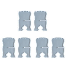 6Pcs Book Stand Silicone Mold Carved Eid Resin Quran Folding Book Stand Holder Muslim Prayer Book Organizer Bookshelf