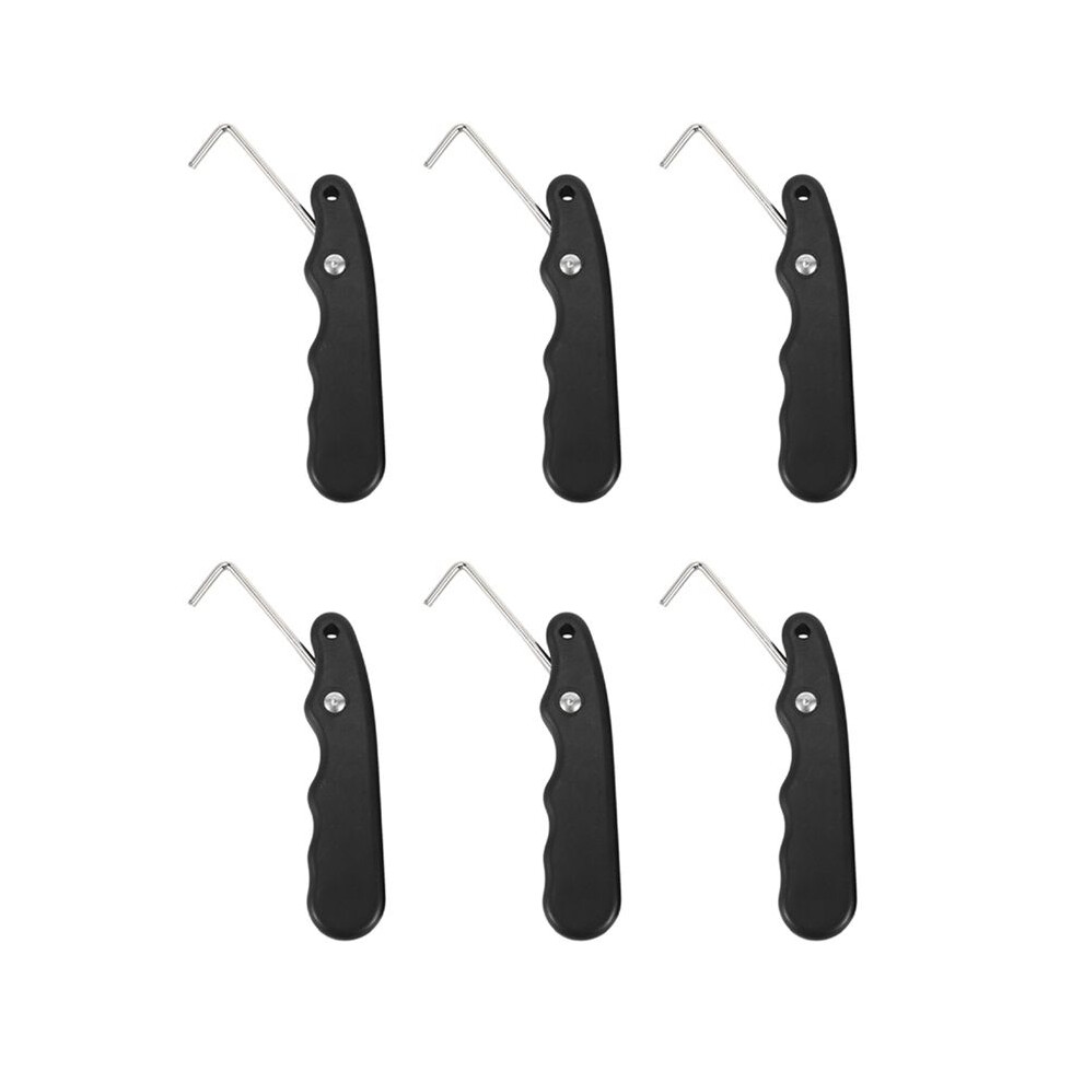 6X Practical For Figure Roller With Extended Hook Durable Ice Hockey Puller Portable Handle Skate Lace Tightener 6031342784048