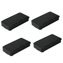 4X Organizer für Schreibtischschubladen, Unsichtbare Aufbewahrungsbox, Selbstklebender Behälter für Schreibwaren, Schreibtisch, Make--Halter,