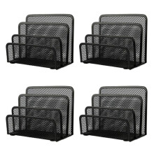 4X Bureau Mail Organizer Kleine Bestandshouders Letter Organizer Document/Archief/Mappen/Papier Organizer voor Desktop
