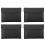 4X PU Leather A4 File Folder Document Holder Waterproof Portfolio Envelope Folder Case with Snap Closure(Black) 1
