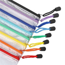 96Pcs Mesh Zipper Pouch Document Bag, Plastic Zip File Folders, Letter Size/A4 Size, for Office Supplies