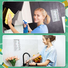 8 Pcs to Do List Memo Board Removable Message Board Plastic RV Checklist Personal Schedule Board with 8 Cards
