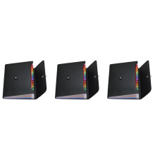3X File Organizer Expanding File Folder, 13 Pockets , A4 Letter Size Paper Document Receipt Folder for Classroom, Home