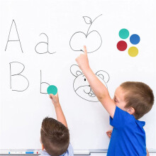 48 Pack Dry Erase Erasers Magnetic Whiteboard Erasers Chalkboard Cleaners Dry Erasers Wiper (4 Colors, 2 X 2 Inch)