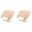 2X Book Stand for Reading, Adjustable Bracket with 360 Rotating Base & Page Clips, Foldable Desktop 1