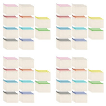 160 Pcs Canvas Zipper Bags Pencil Pouch Makeup Bags Blank Canvas Pencil Case Cosmetic Bag for Travel DIY School(S)