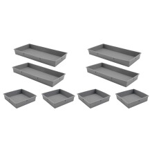 4X Sheet Pan Dividers for Easy Cooking & Meal Prep - Oven, Microwave,Dishwasher, Fridge-Friendly Nonstick Silicone Trays