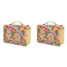 2X 250 Slots Colored Pencil Case with 5 Layer Zipper Large Capacity Pens Storage Holder Bag for Student Artist B