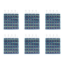 6X 30 Tasche Numerate da Tavolo Organizzatore Appeso per Cellulare Borsa da Appendere per Calcolatrice nel Classe Porta Cellulare