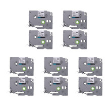 TZe 221 Tape PTH110 Tape 9mm 0.35 Inch Laminated White for Label Maker Tape Compatible for P-Press 10-Pack