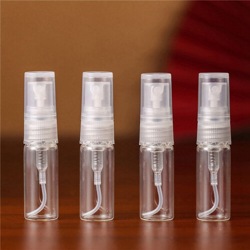 600Pcs 3ML Spray Bottle Small Cosmetic Packing Atomizer Perfume Bottles Atomizing Spray Liquid Container for Travel 1