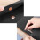 8X PU Leather A4 File Folder Document Holder Waterproof Portfolio Envelope Folder Case with Snap Closure(Black) 2
