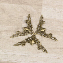 48 Pcs Vintage Metal Book Corner Protector Box Book Scrapbook Album Corner Decorative Protector Cover