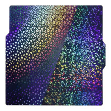 Rainbow Circles+Kaleidoscope PEK Textured Sheet for X1/X1C/X1E/P1P/P1S/A1, Flexible PEK Build Plate 257x257mm