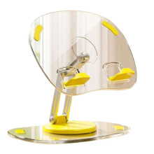 Tablet Bracket Holder Adjustable Folding Stand Transparent Acrylic Tablet Desktop Support Yellow