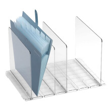 Organizador de Classificação de Arquivos de Mesa em Acrílico, Organizadores de Correio de 4 Compartimentos para Mesa, para Mesa, Prateleira,