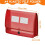 5Pack A4 Plastic File Wallet Envelope Expanding File Folder& Label Pocket Clear Colored Waterproof for Office Home 6