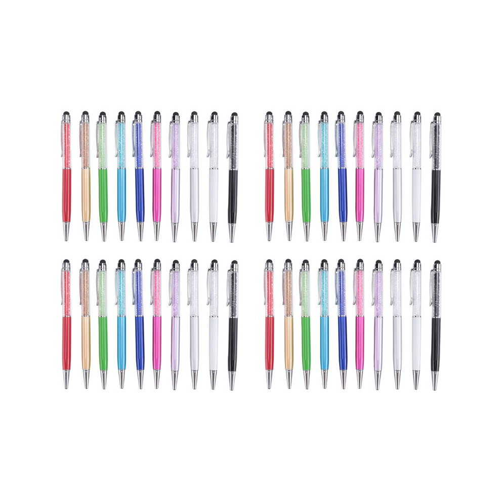 Photos - Other Furniture Jojomino 40Pcs Crystal Ballpoint Pen Bulk Shiny 2 in 1 Slim Crystal Diamond Screen Stylus Black Gel Ink Ballpoint Glitter Pen 