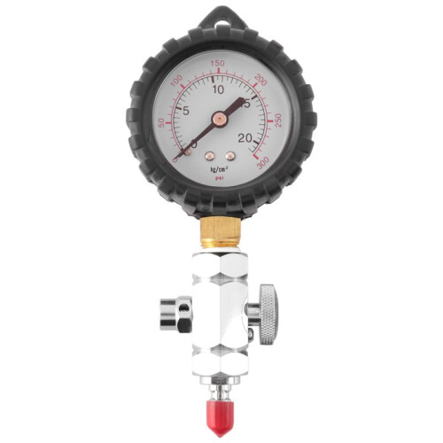 Scuba Diving Pressure Gauge for BCD Regulators Checkers Analyser 300PSI Gas Output Adjustable Testing Table