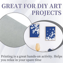 Cyanotype Paper, 30 Pcs A5 Sun Print Paper Kit, High Sensitivity Sun Print Nature Printing Paper Solar Drawing Pape