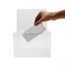 BoîTe de Dons en Acrylique - BoîTe pour le Vote, la Charité, les Sondages, les Sondages, les Concours, les Conseils, les Conseils, les Avis