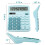 12 Digits Electronic Calculator Solar Calculator Dual Power Calculator Office Financial Basic Desk Calculator- 3