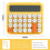 12 Digits Mechanical  Calculator Large LCD Display Desktop Calculator Large Button Financial Calculator Beige 8