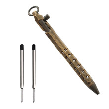 Penna Bolt Action Penna in Ottone Massiccio Penna in Metallo con 2 Ricariche di Inchiostro Nero, con Confezione Regalo per Laurea, Compleanno (Retro
