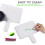 10Pçs 9.6X8Polegadas Dry Erase Answers Paddle, Handhold Wooden Board Branco Double Side Dry Erase Answer Board 2